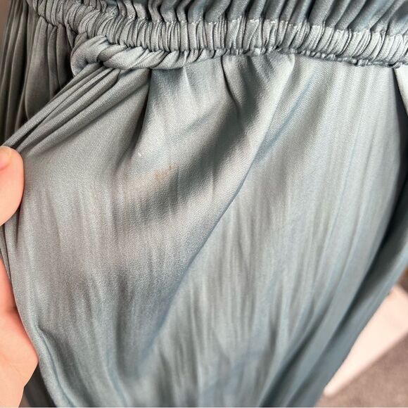 Sz XS Modern Citizen Sage Aileen Tie Shoulder Maxi Dress - Picture 12 of 14